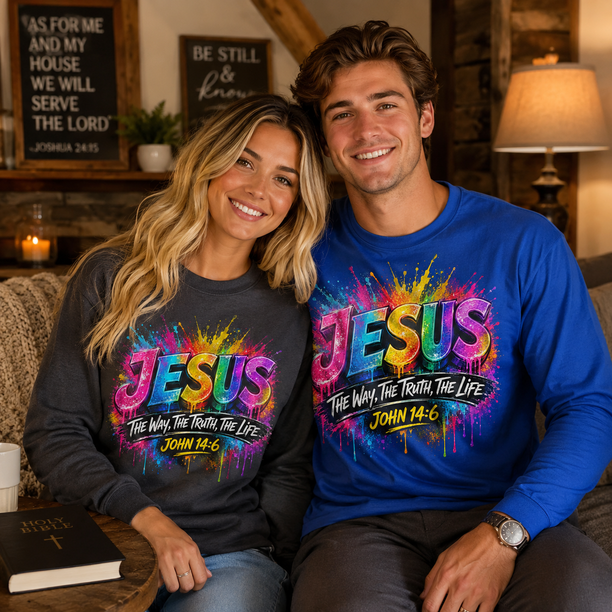 John 14:6 Christian Unisex T-shirt, Women's T-shirt, Unisex Long Sleeve, Sweatshirt, Hoodie, Zip Hoodie