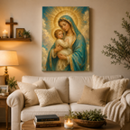 Madonna and Child: High-End Classic Catholic Wall Art