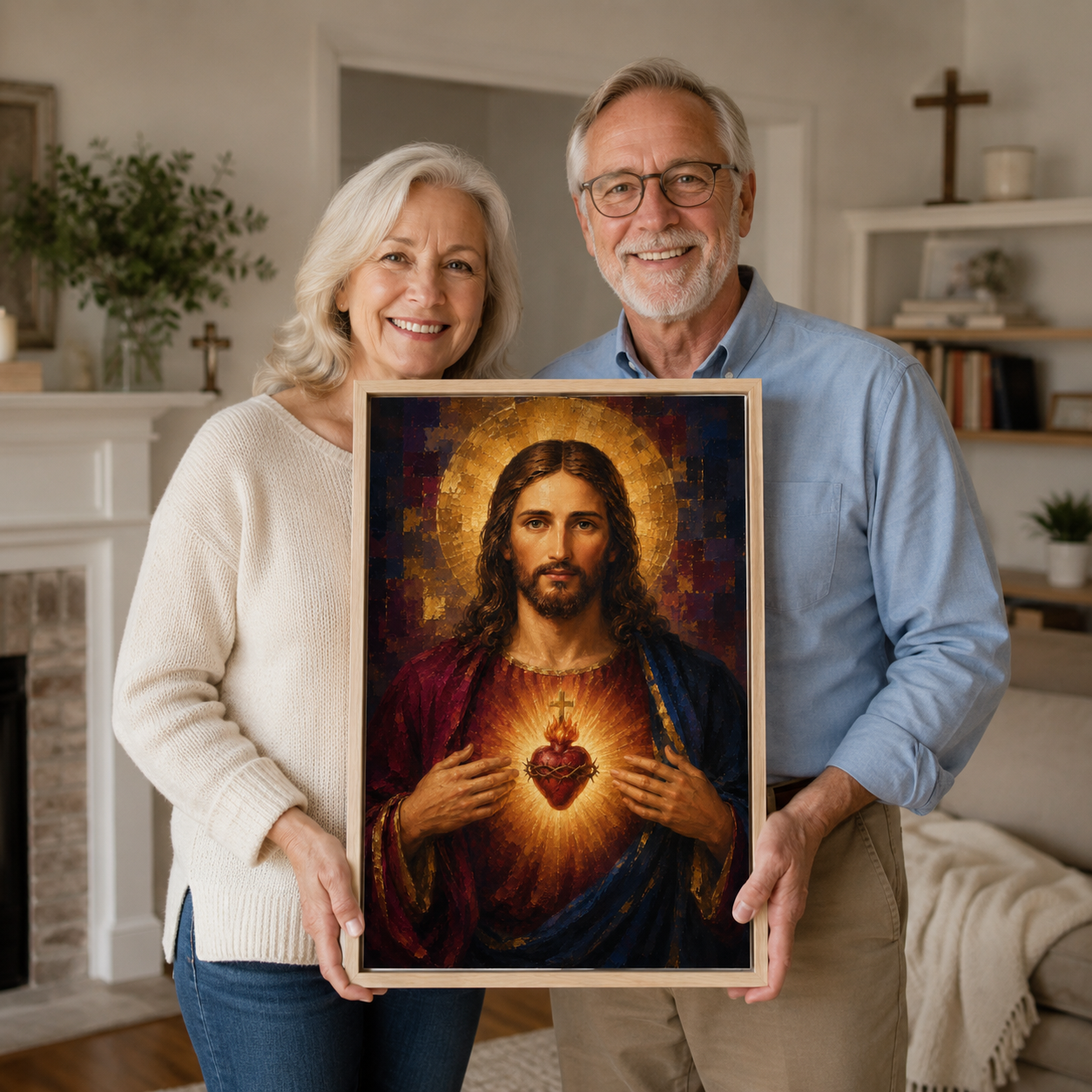 The Sacred Heart Canvas: Premium Christian Wall Art