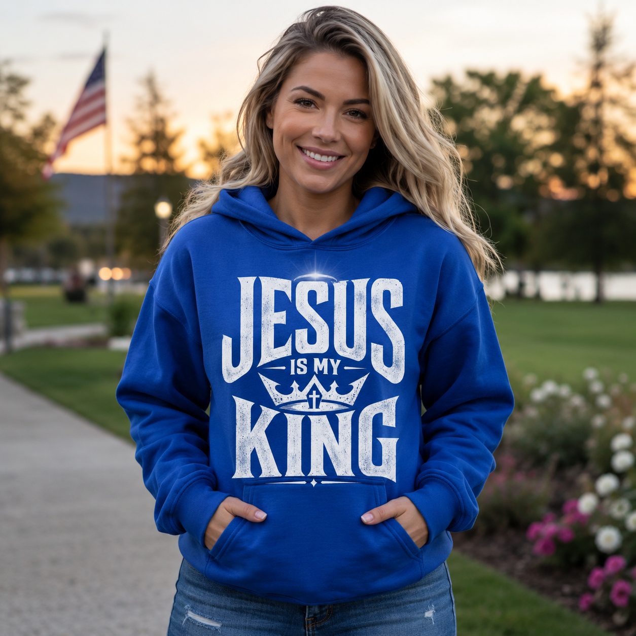 Jesus Is My King Unisex T-shirt, Women's T-shirt, Unisex Long Sleeve, Sweatshirt, Hoodie, Zip Hoodie