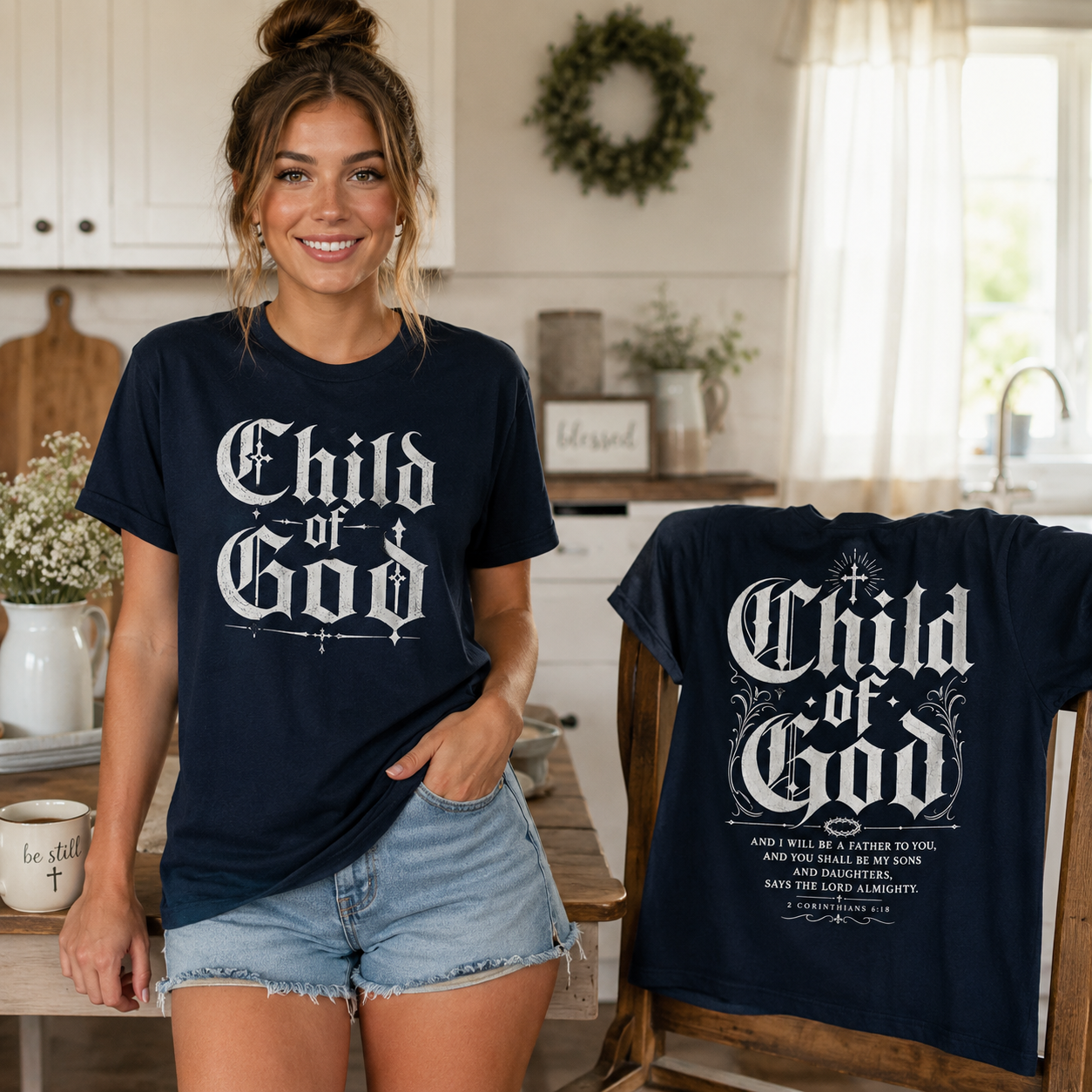 Child of God 2 sided Unisex T-shirt, Women's T-shirt, Unisex Long Sleeve, Sweatshirt, Hoodie, Zip Hoodie