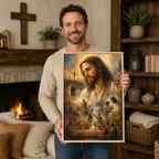 The Life of Christ Montage Canvas Wall Art - Christian Home Decor