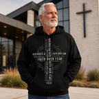 Faith Over Fear Cross Unisex T-shirt, Women's T-shirt, Unisex Long Sleeve, Sweatshirt, Hoodie, Zip Hoodie