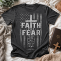 Faith Over Fear American Flag Unisex T-shirt, Women's T-shirt, Unisex Long Sleeve, Sweatshirt, Hoodie, Zip Hoodie