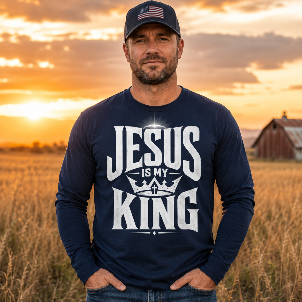 Jesus Is My King Unisex T-shirt, Women's T-shirt, Unisex Long Sleeve, Sweatshirt, Hoodie, Zip Hoodie