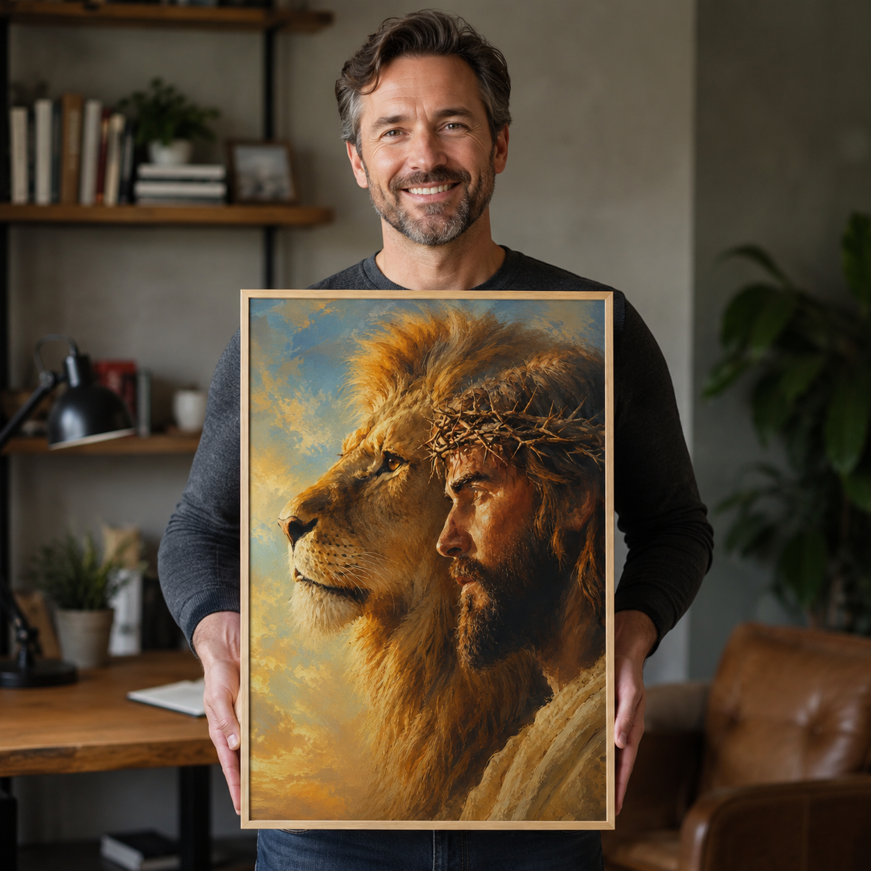 The Majestic Vision: Premium Lion of Judah Canvas