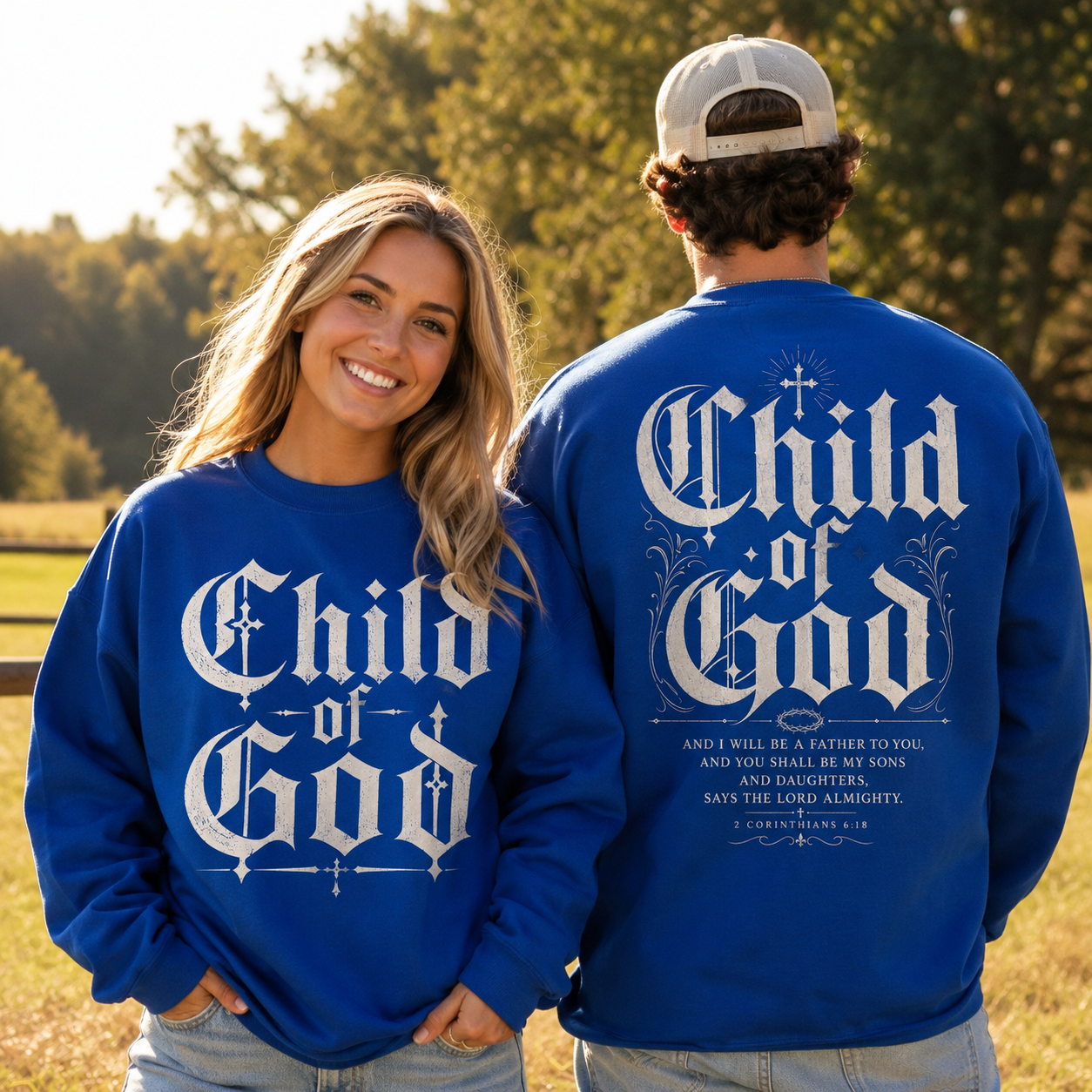 Child of God 2 sided Unisex T-shirt, Women's T-shirt, Unisex Long Sleeve, Sweatshirt, Hoodie, Zip Hoodie