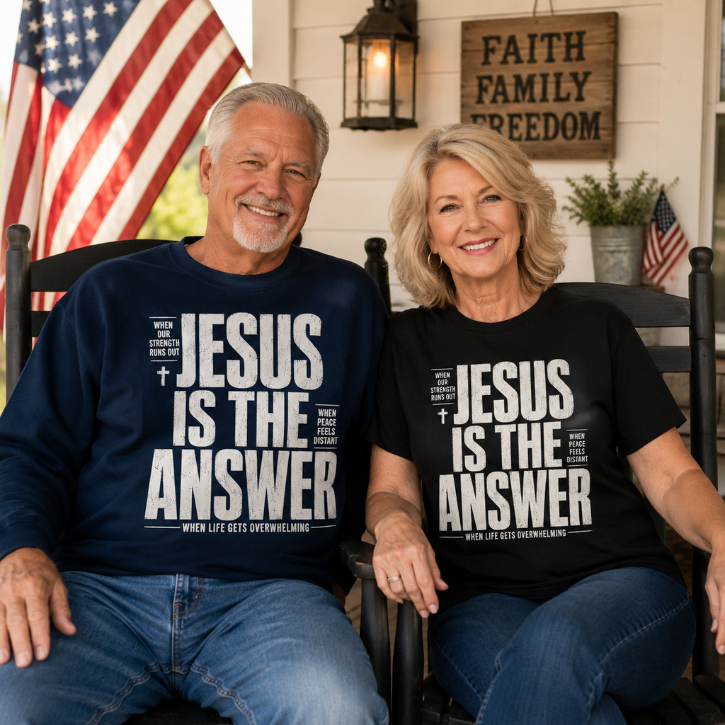 Jesus Is The Answer Unisex T-shirt, Women's T-shirt, Unisex Long Sleeve, Sweatshirt, Hoodie, Zip Hoodie
