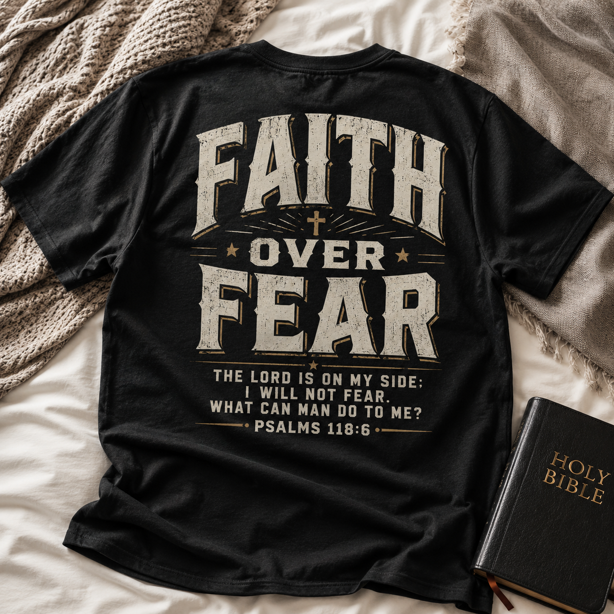Faith Over Fear Unisex T-shirt, Women's T-shirt, Unisex Long Sleeve, Sweatshirt, Hoodie, Zip Hoodie