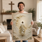 Jesus Calming the Storm Impasto Canvas Print - Modern Farmhouse Religious Art