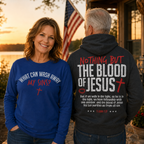 Blood of Jesus 2 Sided Unisex T-shirt, Women's T-shirt, Unisex Long Sleeve, Sweatshirt, Hoodie, Zip Hoodie