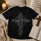 Faith Over Fear Cross Unisex T-shirt, Women's T-shirt, Unisex Long Sleeve, Sweatshirt, Hoodie, Zip Hoodie