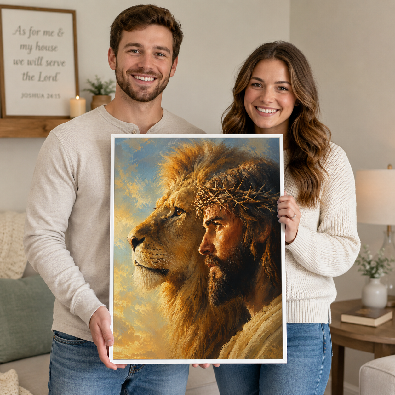 The Majestic Vision: Premium Lion of Judah Canvas