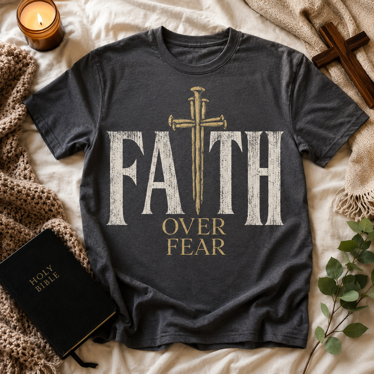 Faith Over Fear Unisex T-shirt, Women's T-shirt, Unisex Long Sleeve, Sweatshirt, Hoodie, Zip Hoodie