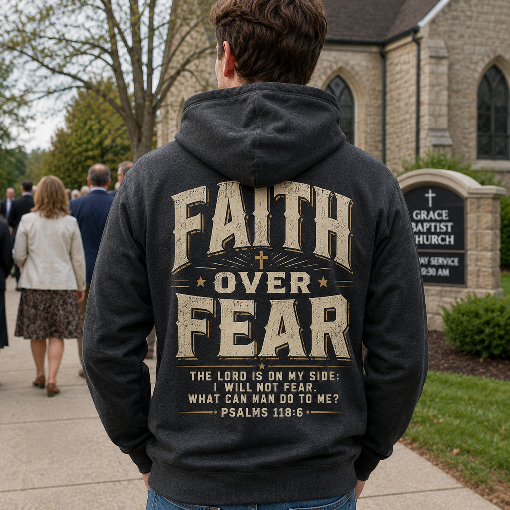 Faith Over Fear Unisex T-shirt, Women's T-shirt, Unisex Long Sleeve, Sweatshirt, Hoodie, Zip Hoodie