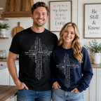 Faith Over Fear Cross Unisex T-shirt, Women's T-shirt, Unisex Long Sleeve, Sweatshirt, Hoodie, Zip Hoodie