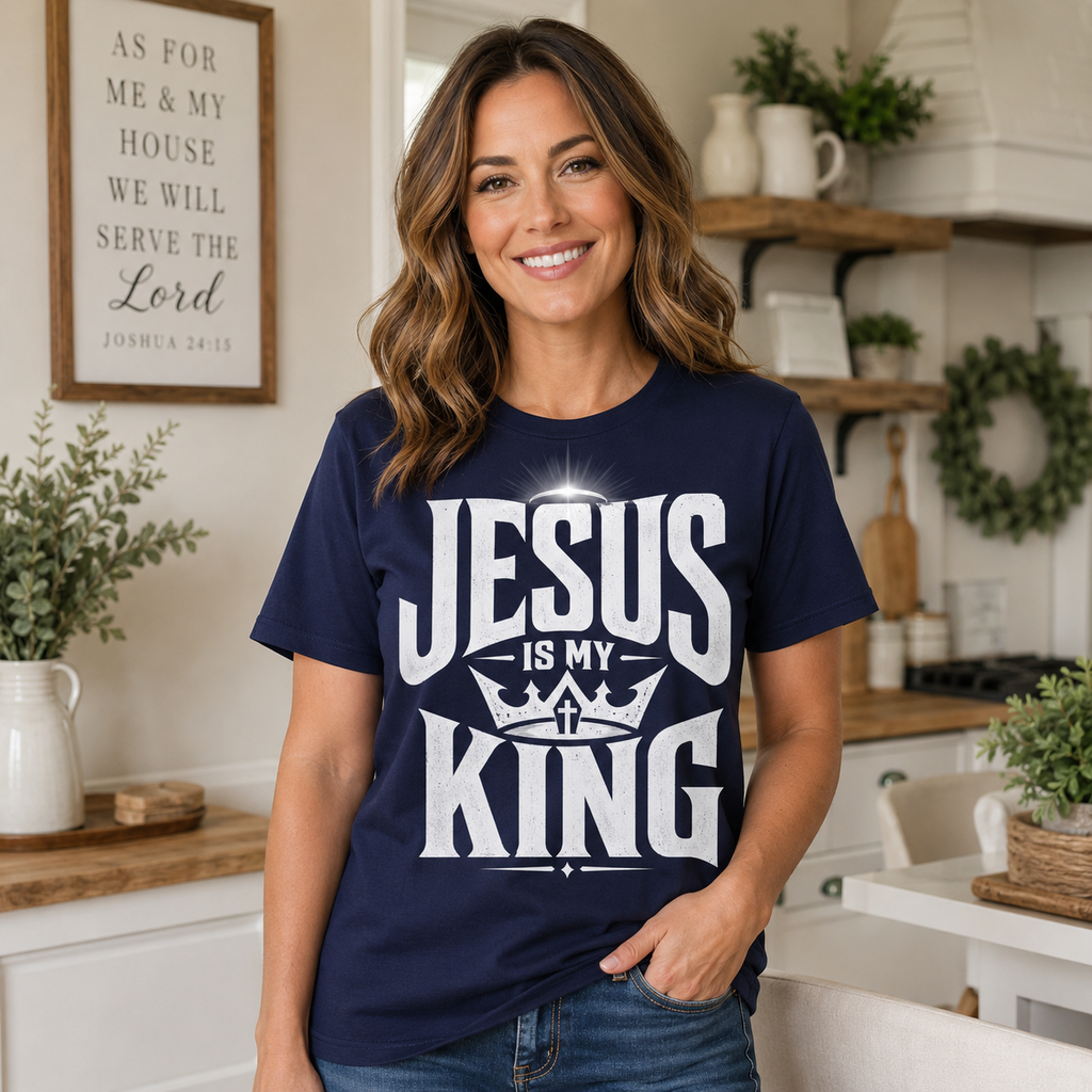 Jesus Is My King Unisex T-shirt, Women's T-shirt, Unisex Long Sleeve, Sweatshirt, Hoodie, Zip Hoodie