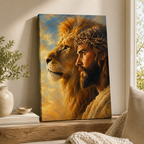 The Majestic Vision: Premium Lion of Judah Canvas