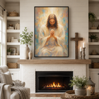 Praying Jesus Impressionist Canvas Wall Art - Radiant Christian Home Decor