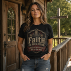 Faith Is Not A Trend Shirt, Jesus Is Not A Brand Christian T-Shirt, He Is The Way Cross Tee, Bold Faith Gift for Men Women