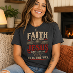 Faith Is Not A Trend Shirt, Jesus Is Not A Brand Christian T-Shirt, He Is The Way Tee, Bold Faith Gift for Women Men
