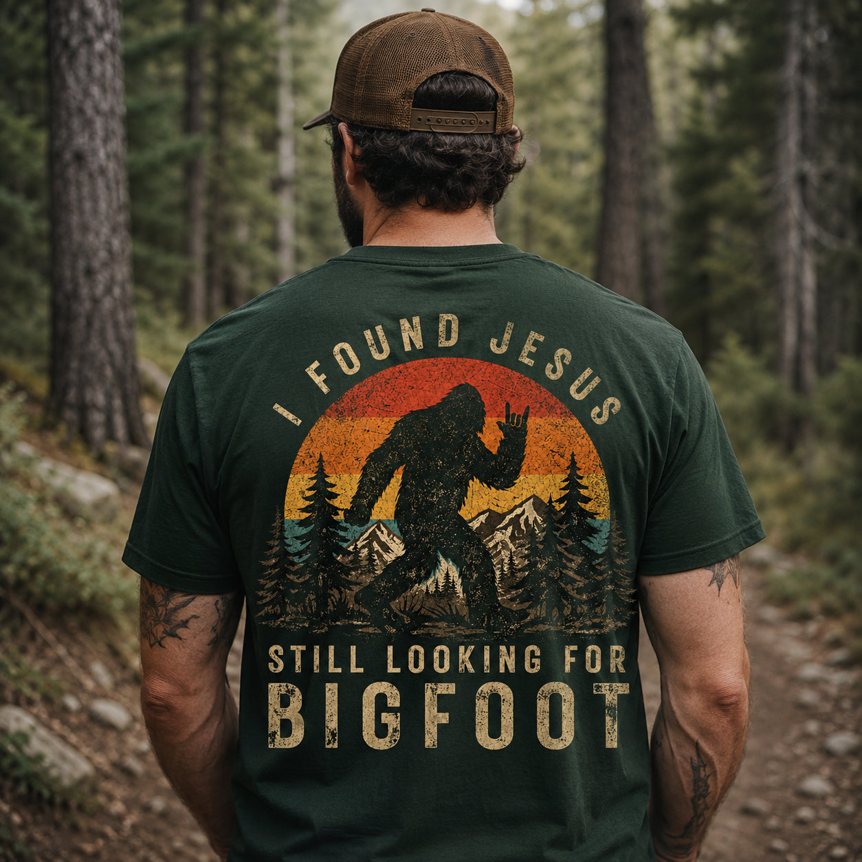 I Found Jesus Bigfoot Shirt, Women's T-shirt, Unisex Long Sleeve, Sweatshirt, Hoodie, Zip Hoodie
