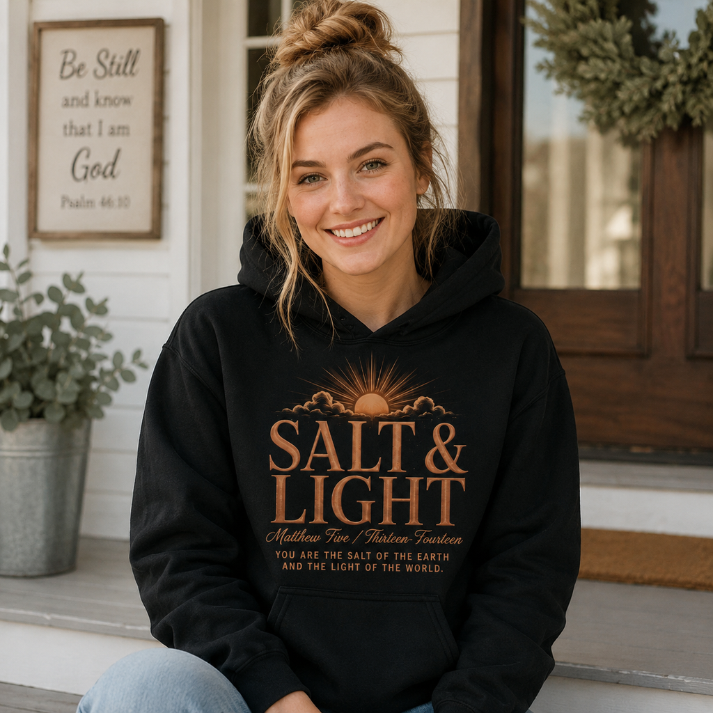Salt & Light Bible Verse Shirt, Women's T-shirt, Unisex Long Sleeve, Sweatshirt, Hoodie, Zip Hoodie