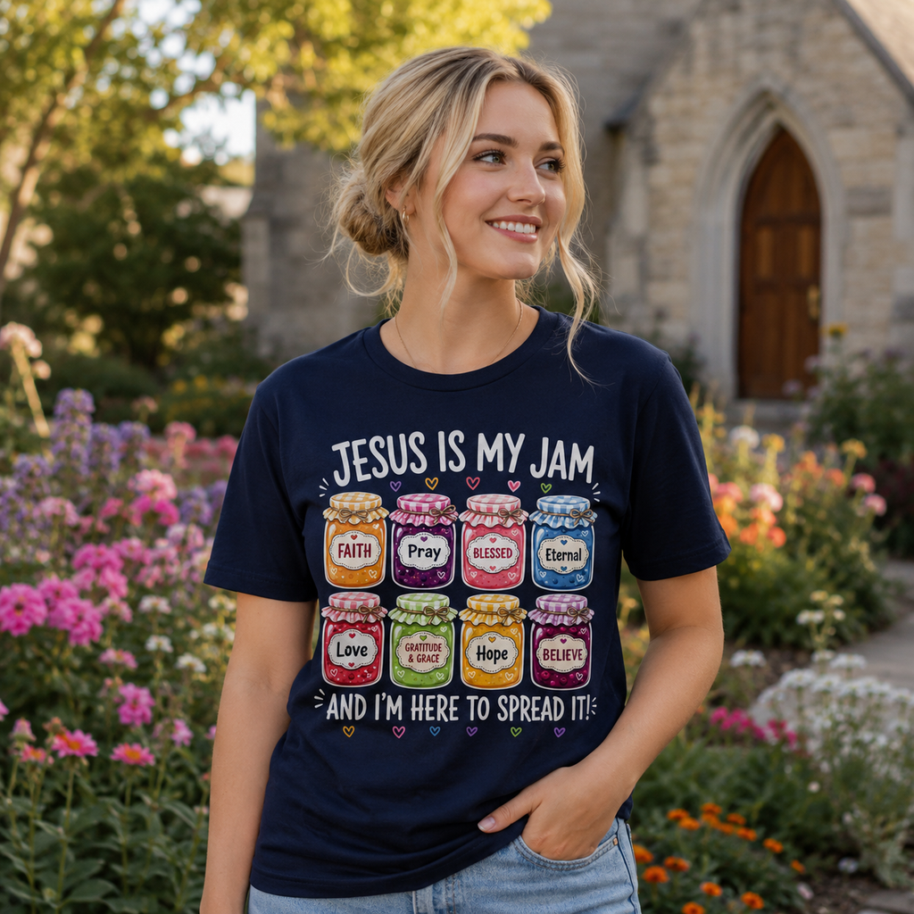 Jesus Is My Jam Christian Tee Shirt, Women's T-shirt, Unisex Long Sleeve, Sweatshirt, Hoodie, Zip Hoodie