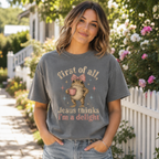 Jesus Thinks I’m A Delight Shirt, Cute Christian Frog T-Shirt, First Of All Jesus Tee, Funny Faith Gift for Women