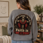 Faith Is Not A Trend Shirt, Jesus Is Not A Brand Christian T-Shirt, He Is The Way Back Print Tee, Bold Faith Gift for Women Men