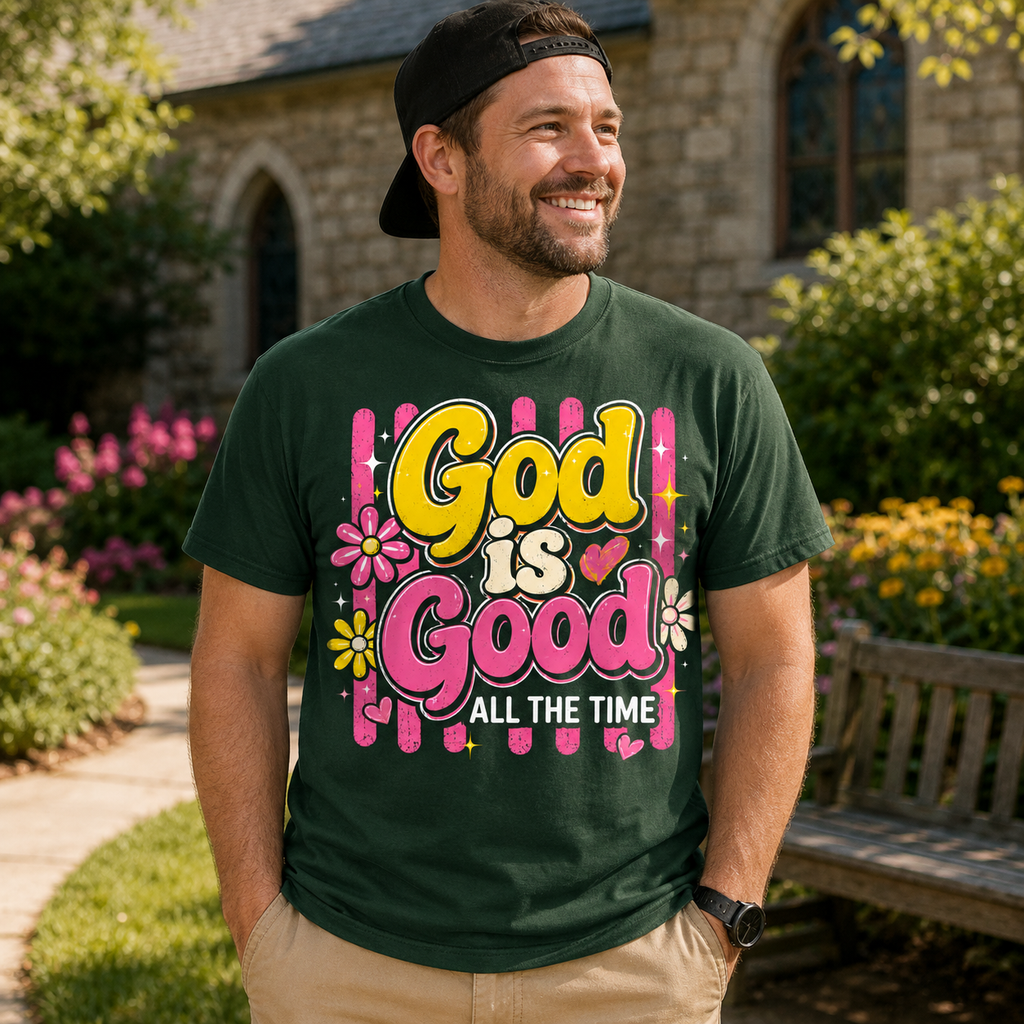 God Is Good All The Time Faith Tee Shirt, Women's T-shirt, Unisex Long Sleeve, Sweatshirt, Hoodie, Zip Hoodie