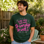 So Will I Shirt, Christian Worship T-Shirt, If The Stars Were Made To Worship Tee, Faith Shirt for Women, Cute Jesus Graphic Tee