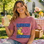 Jesus Made Lemonade Christian Shirt, Women's T-shirt, Unisex Long Sleeve, Sweatshirt, Hoodie, Zip Hoodie