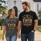 Faith Is Not A Trend Shirt, Jesus Is Not A Brand Christian T-Shirt, He Is The Way Cross Tee, Bold Faith Gift for Men Women