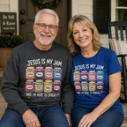 Jesus Is My Jam Christian Tee Shirt, Women's T-shirt, Unisex Long Sleeve, Sweatshirt, Hoodie, Zip Hoodie
