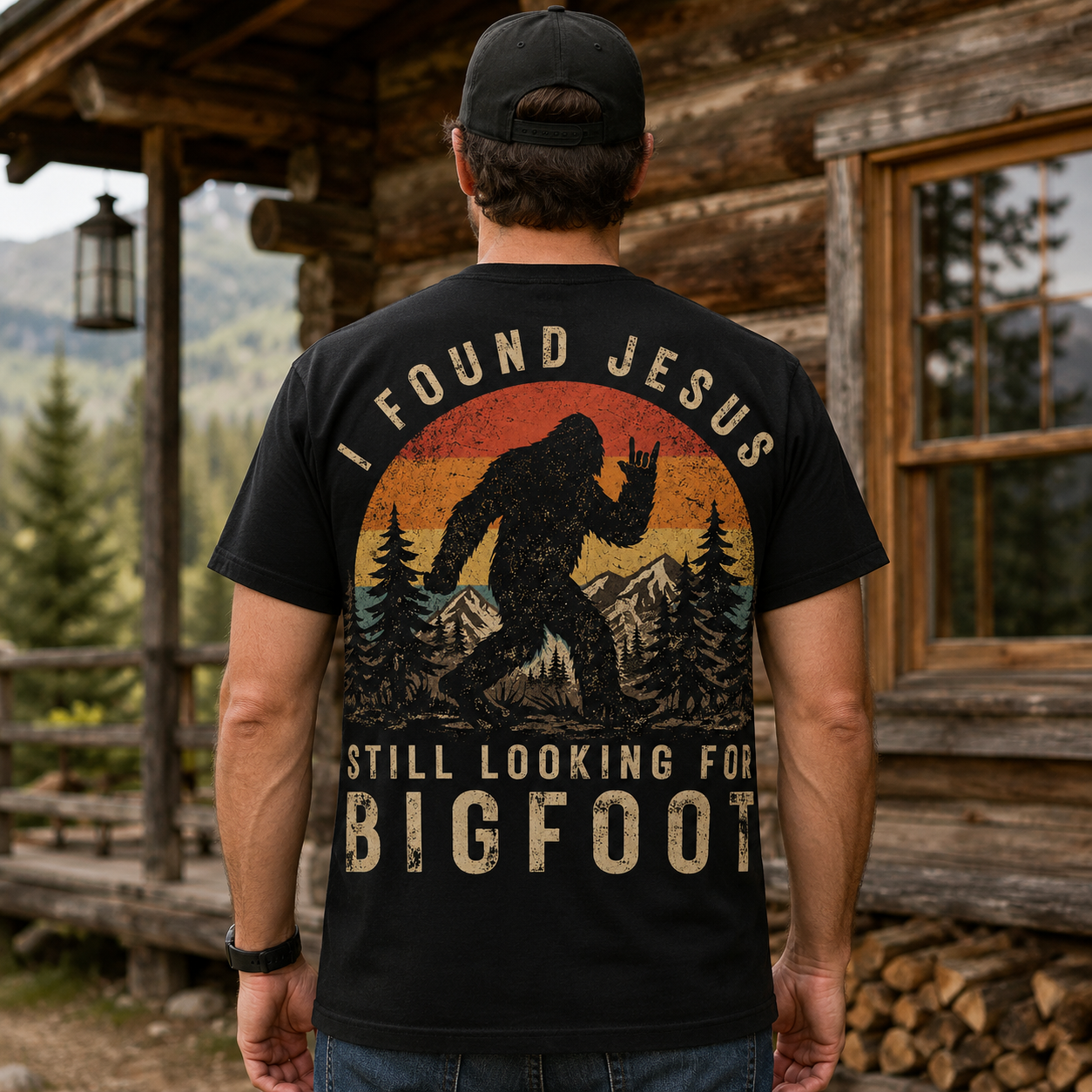 I Found Jesus Bigfoot Shirt, Women's T-shirt, Unisex Long Sleeve, Sweatshirt, Hoodie, Zip Hoodie