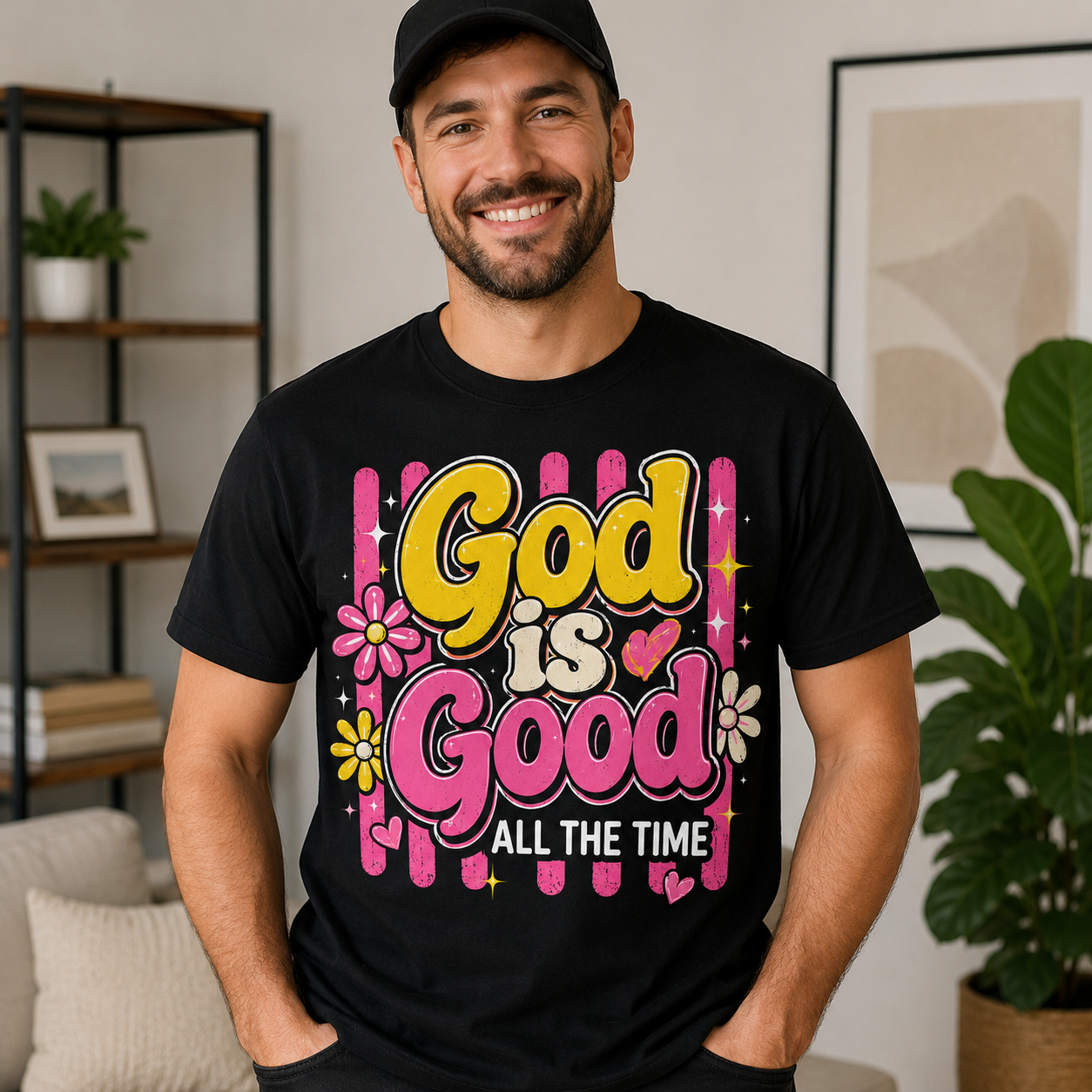 God Is Good All The Time Faith Tee Shirt, Women's T-shirt, Unisex Long Sleeve, Sweatshirt, Hoodie, Zip Hoodie