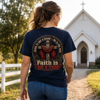 Faith Is Not A Trend Shirt, Jesus Is Not A Brand Christian T-Shirt, He Is The Way Back Print Tee, Bold Faith Gift for Women Men