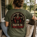 Faith Is Not A Trend Shirt, Jesus Is Not A Brand Christian T-Shirt, He Is The Way Back Print Tee, Bold Faith Gift for Women Men