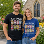 Jesus Is My Jam Christian Tee Shirt, Women's T-shirt, Unisex Long Sleeve, Sweatshirt, Hoodie, Zip Hoodie