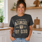 Armor of God Shirt, Ephesians 6:11 Christian T-Shirt, Put On The Whole Armor of God Tee, Bible Verse Gift for Men