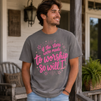 So Will I Shirt, Christian Worship T-Shirt, If The Stars Were Made To Worship Tee, Faith Shirt for Women, Cute Jesus Graphic Tee
