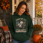 Jesus Thinks I’m A Delight Shirt, Cute Christian Opossum T-Shirt, First Of All Jesus Tee, Funny Faith Gift for Women