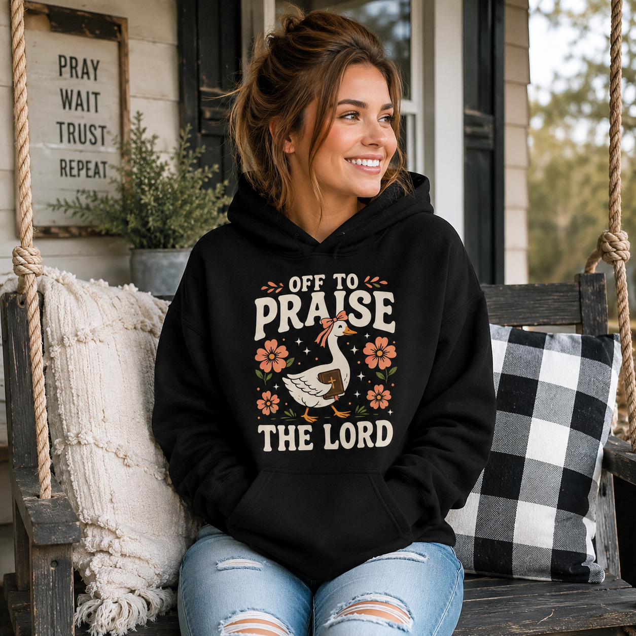 Off To Praise The Lord Shirt, Women's T-shirt, Unisex Long Sleeve, Sweatshirt, Hoodie, Zip Hoodie