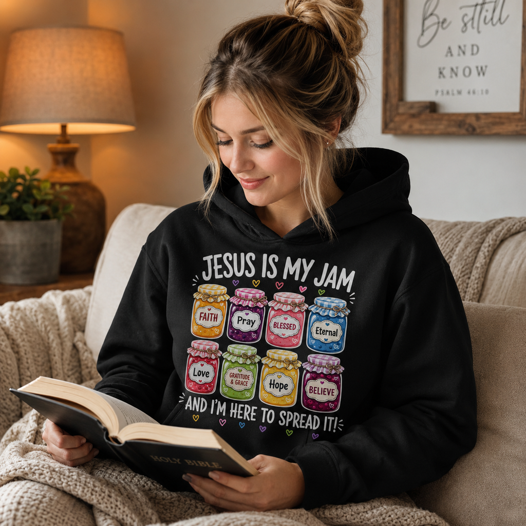 Jesus Is My Jam Christian Tee Shirt, Women's T-shirt, Unisex Long Sleeve, Sweatshirt, Hoodie, Zip Hoodie