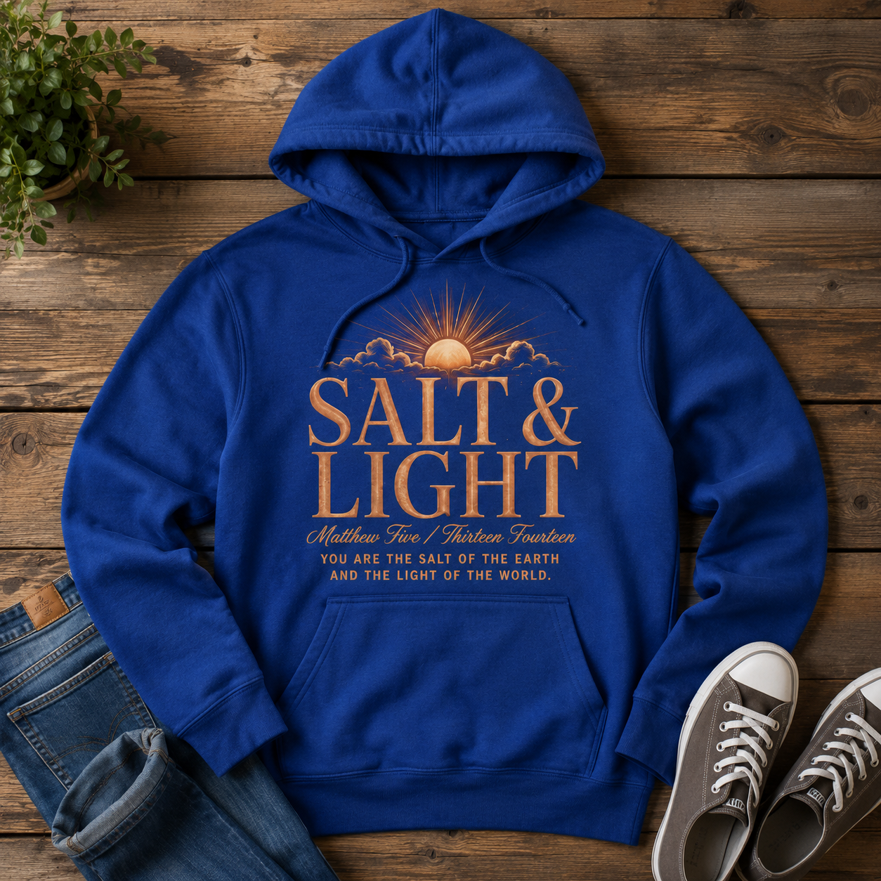 Salt & Light Bible Verse Shirt, Women's T-shirt, Unisex Long Sleeve, Sweatshirt, Hoodie, Zip Hoodie