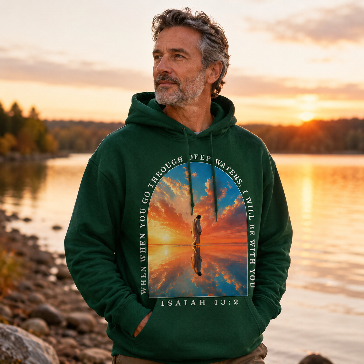 Isaiah 43:2 Deep Waters Christian Shirt, Women's T-shirt, Unisex Long Sleeve, Sweatshirt, Hoodie, Zip Hoodie
