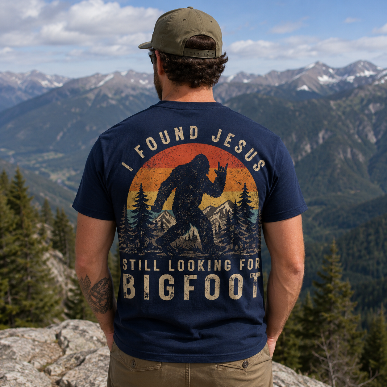 I Found Jesus Bigfoot Shirt, Women's T-shirt, Unisex Long Sleeve, Sweatshirt, Hoodie, Zip Hoodie