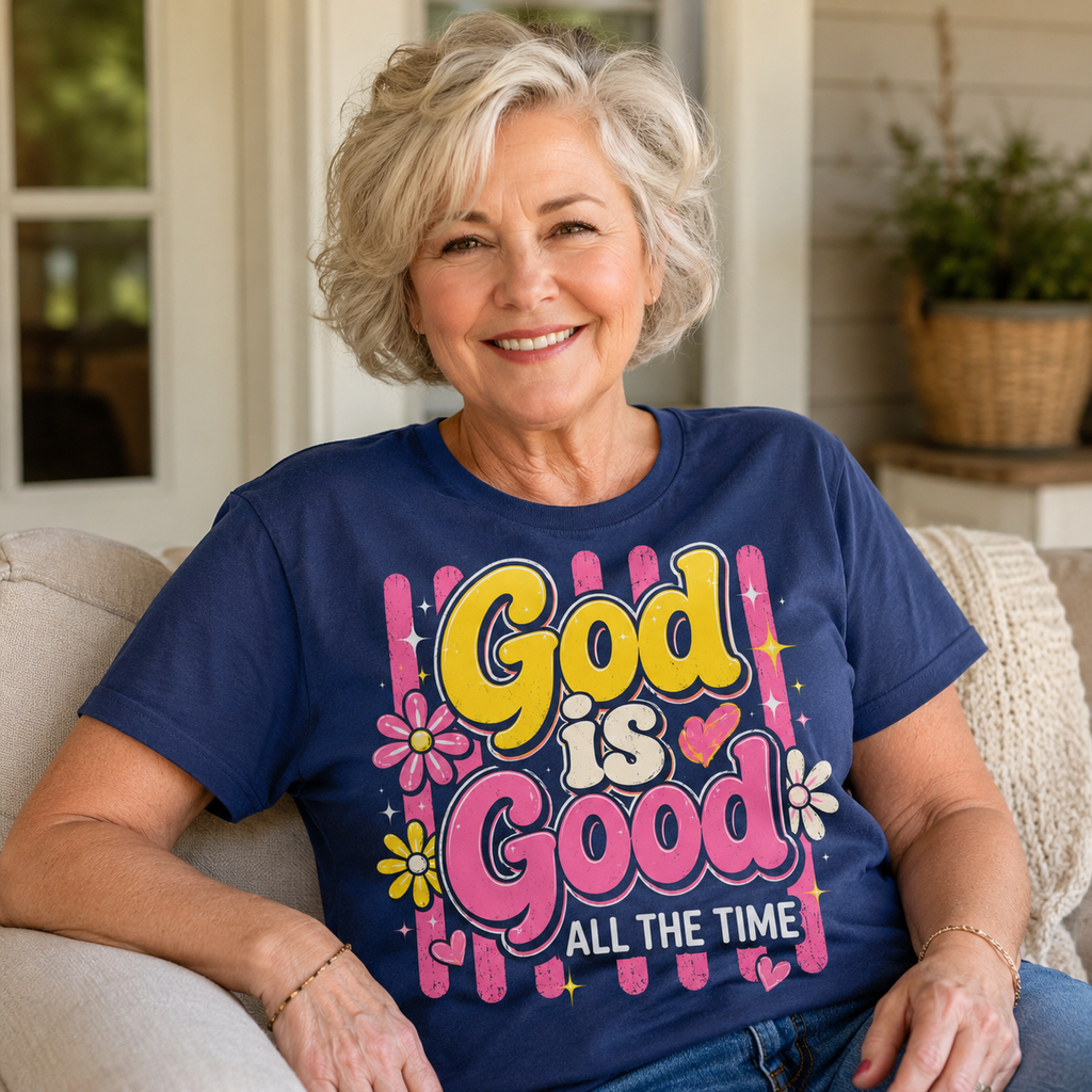 God Is Good All The Time Faith Tee Shirt, Women's T-shirt, Unisex Long Sleeve, Sweatshirt, Hoodie, Zip Hoodie