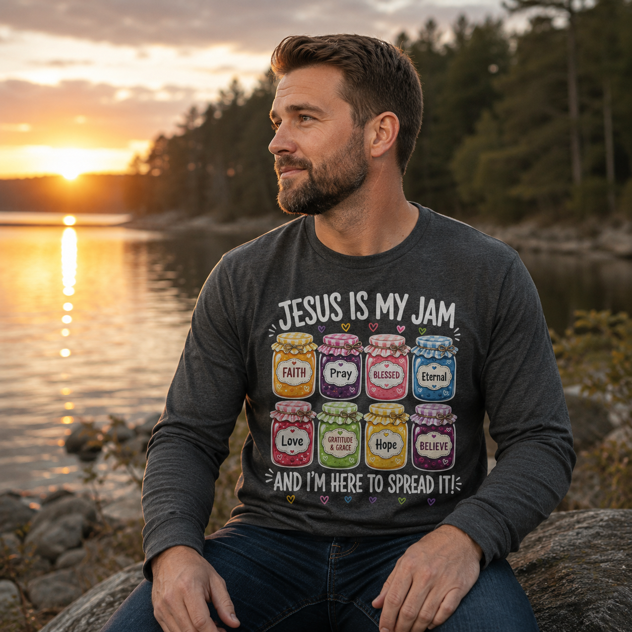 Jesus Is My Jam Christian Tee Shirt, Women's T-shirt, Unisex Long Sleeve, Sweatshirt, Hoodie, Zip Hoodie